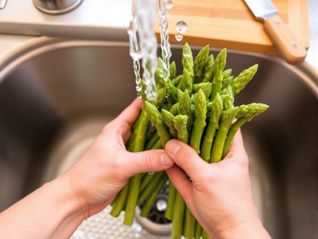 Washing Asparagus Before Grilling