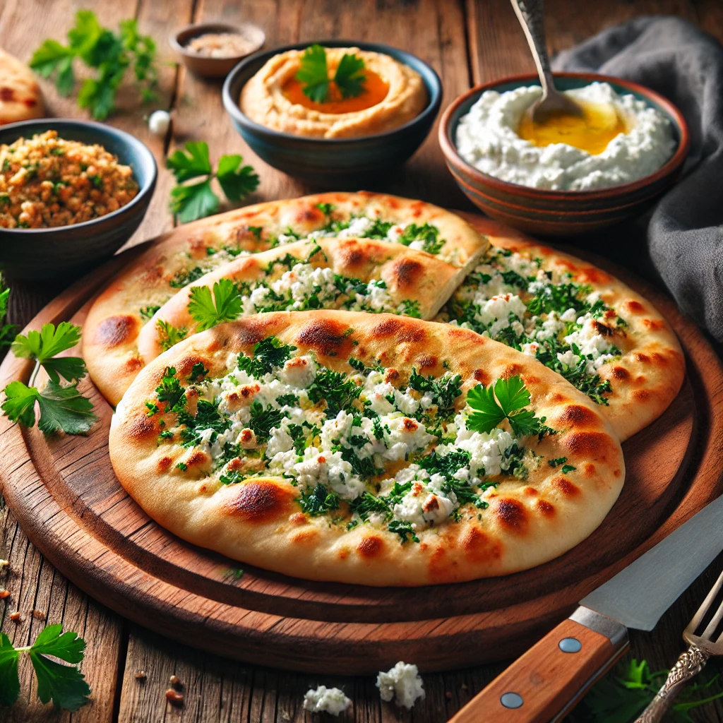 Serving of Cottage Cheese Flatbread